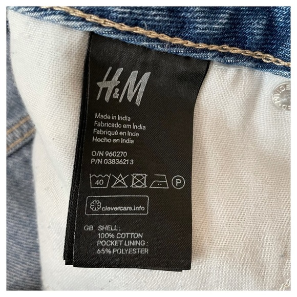 H&M Coachella High Waisted Boho Jean Shorts - Picture 9 of 9